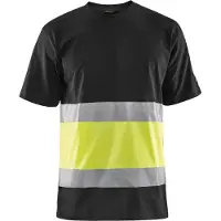 Blakläder T-Shirt High-Vis 33871030 | Zwart/High-Vis Geel | Maat 3XL - 7330509524374