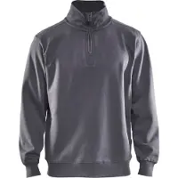Blakläder 3365-1048 Sweatshirt Jersey 1/2 rits Grijs maat 4XL heren