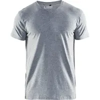 Blakläder 3360-1059 T-Shirt, V-hals Grijs Mêlee maat 4XL heren