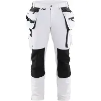 Blakläder Schildersbroek met 4-weg stretch 10791645 | Wit/Donkergrijs | Maat 50 - 7330509743416