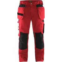 Blakläder Werkbroek met spijkerzakken 15551860 | Rood/Zwart | Maat C52 - 7330509589656
