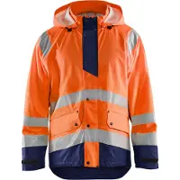 Blakläder 4323-2000 Regenjas High Vis LEVEL 1 High Vis Oranje/Marineblauw maat 4XL heren