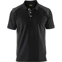 Blakläder 3324-1050 Poloshirt piqué Zwart/Donkergrijs maat M heren