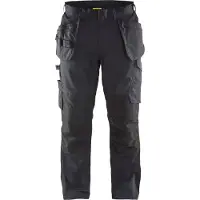 Blakläder Service werkbroek met stretch en spijkerzakken 14961330 | Zwart/Donkergrijs | Maat 46 - 7330509555750