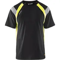Blakläder 3332-1030 T-shirt Visible Zwart/High Vis Geel maat 4XL heren