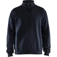 Blakläder Sweatshirt met halve rits 35871169 | Donker marineblauw | Maat XS - 7330509834312
