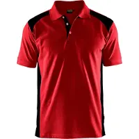 Blakläder Poloshirt Pique 33241050 | Rood/Zwart | Maat M - 7330509603246