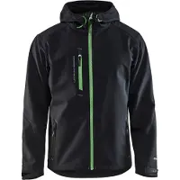 Blakläder 4949-2517 Softshell Jack Zwart/Groen maat 4XL heren