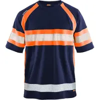Blakläder 3337-1051 UV-T-shirt High Vis Marineblauw/Oranje maat L heren