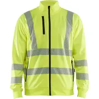 Blakläder High-Vis Sweatshirt met rits 35632538 | High-Vis Geel | Maat XL - 7330509832219