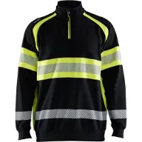 Blakläder High-Vis Sweater 35531158 | Zwart/High-Vis Geel | Maat XL - 7330509830826