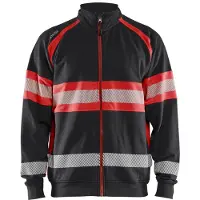 Blakläder High-Vis sweater 35511158 | Zwart/High-Vis Rood | Maat L - 7330509838846