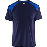 Blakläder 3379-1042 T-shirt bi-colour Marineblauw/Korenblauw maat S heren