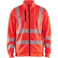 Blakläder High-Vis Sweatshirt met rits 35632538 | High-Vis Rood | Maat XS - 7330509832387