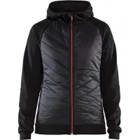 Blakläder Dames hybride sweater 34642526 | Zwart/Rood | Maat 3XL - 7330509727096