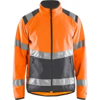 Blakläder 4877-2516 Softshell jack High Vis High Vis Oranje/Medium Grijs maat XXXL heren