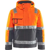 Blakläder 4870-1987 Winterjas High Vis High Vis Oranje/Medium Grijs maat L heren
