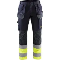 Blakläder Multinorm werkbroek Inherent met stretch 1487-1512 - Marine/High Vis Geel - C58