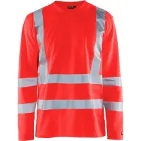Blakläder UV-T-Shirt High-Vis lange mouw UPF 40+ UV 33811070 | High-Vis Rood | Maat M - 7330509811283