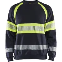 Blakläder Multinorm Sweatshirt 34591762 | Marine/High-Vis Geel | Maat 3XL - 7330509725986