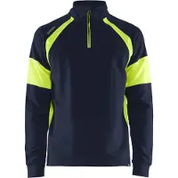 Blakläder Sweatshirt met High-Vis zones 35501158 | Marine/High-Vis Geel | Maat XL - 7330509775264