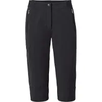 Vaude - Women's Farley Stretch Capri III - Trekkingbroek 52, zwart