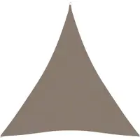 vidaXL Zonnescherm driehoekig 4x4x4 m oxford stof taupe