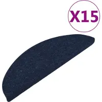 vidaXL Trapmatten zelfklevend 15 st 56x17x3 cm blauw