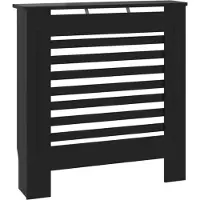 vidaXL Radiatoromsluiting van MDF, zwart, 78 cm