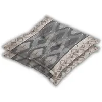 Madison - Zitkussen - Universeel - 2 stk. - 50x50 cm - Ikatin Grey - Hocker - Grijs