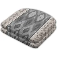 Madison - Zitkussen - Universeel - 2 stk. - 46x48 cm - Ikatin Grey - Stapelstoel - Grijs