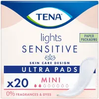 Tena 3x Sensitive Lights Ultra Pads Mini 20 Stuks