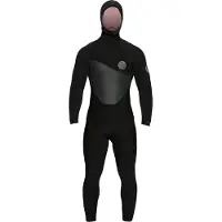 Rip Curl 5/4mm Flashbomb E7 Heatseeker Hooded Zipperless Heren Wetsuit - Black