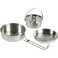 Tatonka Camp Set Large, kookset, zilver