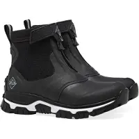 Muck Laarzen Apex Mid Zip Rubber Zwart/Wit Wellington Laarzen