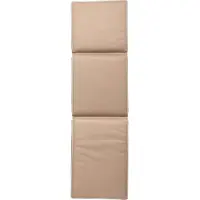 DIYTI Plain Zonnebankkussen 50x186 Cm - Kussens Polyester Beige - 08-BEIC-PB-BEI/WHI