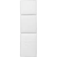 DIYTI Plain Zonnebankkussen 50x186 Cm Wit - Kussens Polyester White - 08-WHIC-PW-WHI/WHI