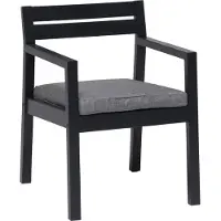 Hillerstorp Stoltö Eetstoel Orkaangrijs/grijs - Tuinstoelen Massieve Den Hurricane Grey - 211181