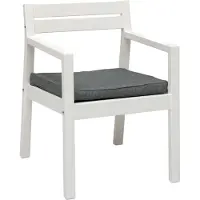 Hillerstorp Stoltö Eetstoel Wit/grijs - Tuinstoelen Massieve Den White - 211171
