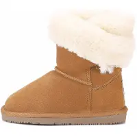 Gooce Snowboots 'Britany' bruin / wit