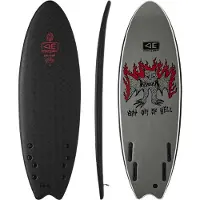 Ocean & Earth Bat Outta Hell Ezi Rider Quad Foam Surfboard - Black