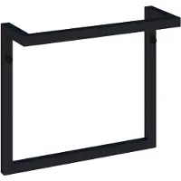 Brauer Handdoekbeugel model B 35cm mat zwart