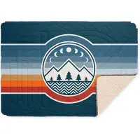Voited - Kampeer slaapzakken - CloudTouch Blanket Camp Vibes Two voor Unisex van Gerecycled Polyester - Blauw
