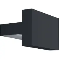 Wever & Ducre LED-wandlamp buiten Palos 2.0, dimbaar, zwart, Aluminium, Modern, LED wandlamp buiten