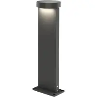 Wever & Ducre Sokkellamp buiten Palos Round 2.0, dimbaar, zwart, Aluminium, Modern, LED buitenlamp
