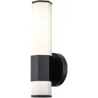 Quintiesse LED Badkamerarmatuur Facet | 12W 3000K 1080Lm 830 | IP44 | Matte Black