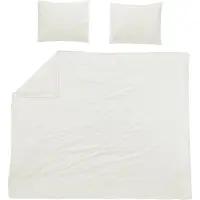 Meyco Home Uni dekbedovertrek tweepersoons - offwhite - 200x200/220cm
