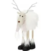 Springos Kerstfiguur | Kerstrendier | Kerstversiering | 14 LED's | 48 cm