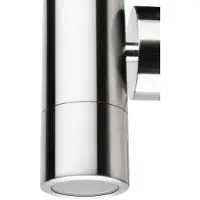 LCD Wandlamp buiten 5121, dimbaar, alu / grijs / zink, Roestvrij staal, Modern