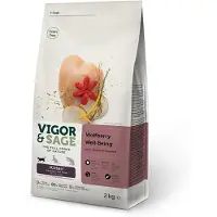 Vigor and Sage Kattenvoer Kitten Well-Being Wolfberry 2 kg